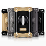 CIGARLOONG Portable Stainless Steel Metal Cigar Cutter