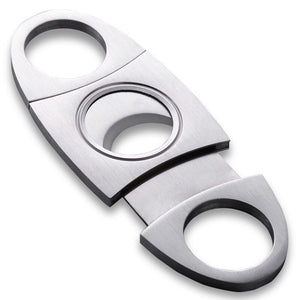 Silver Stainless Steel Pocket Cigar Cutter