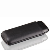 2 Counts Big Ring Guage Leather Cigar Case