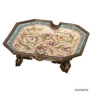 European bronze ceramic ashtray