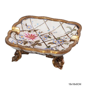 European ceramic ashtray