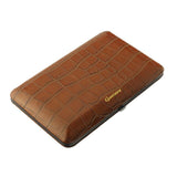 GUEVERA Portable Leather Cigar Case Humidor