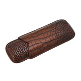 Crocodile Pattern Genuine Leather Cigar Case