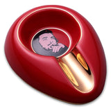 ceramic cigar ashtray large diameter smoke trough